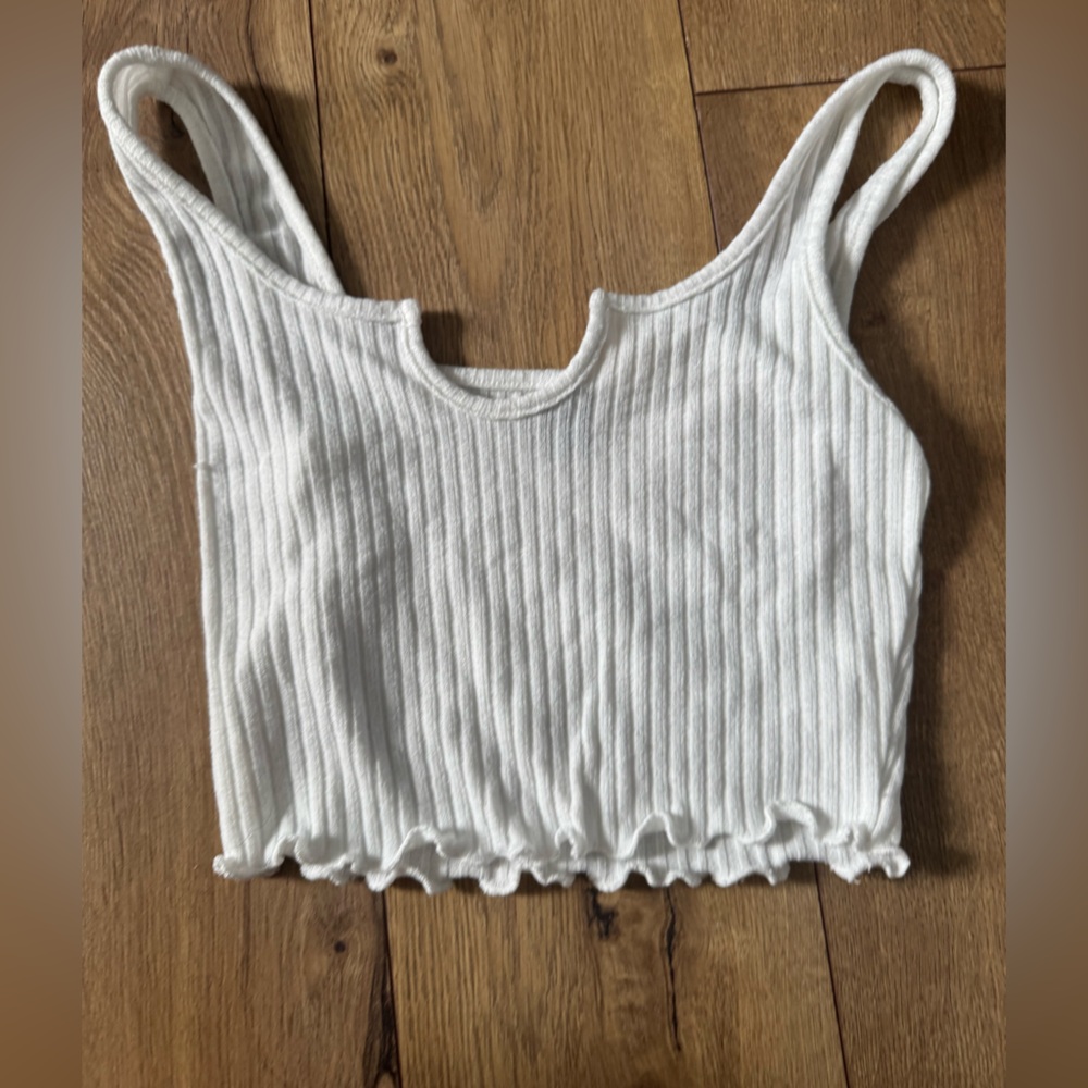 SHEIN White Textured Top